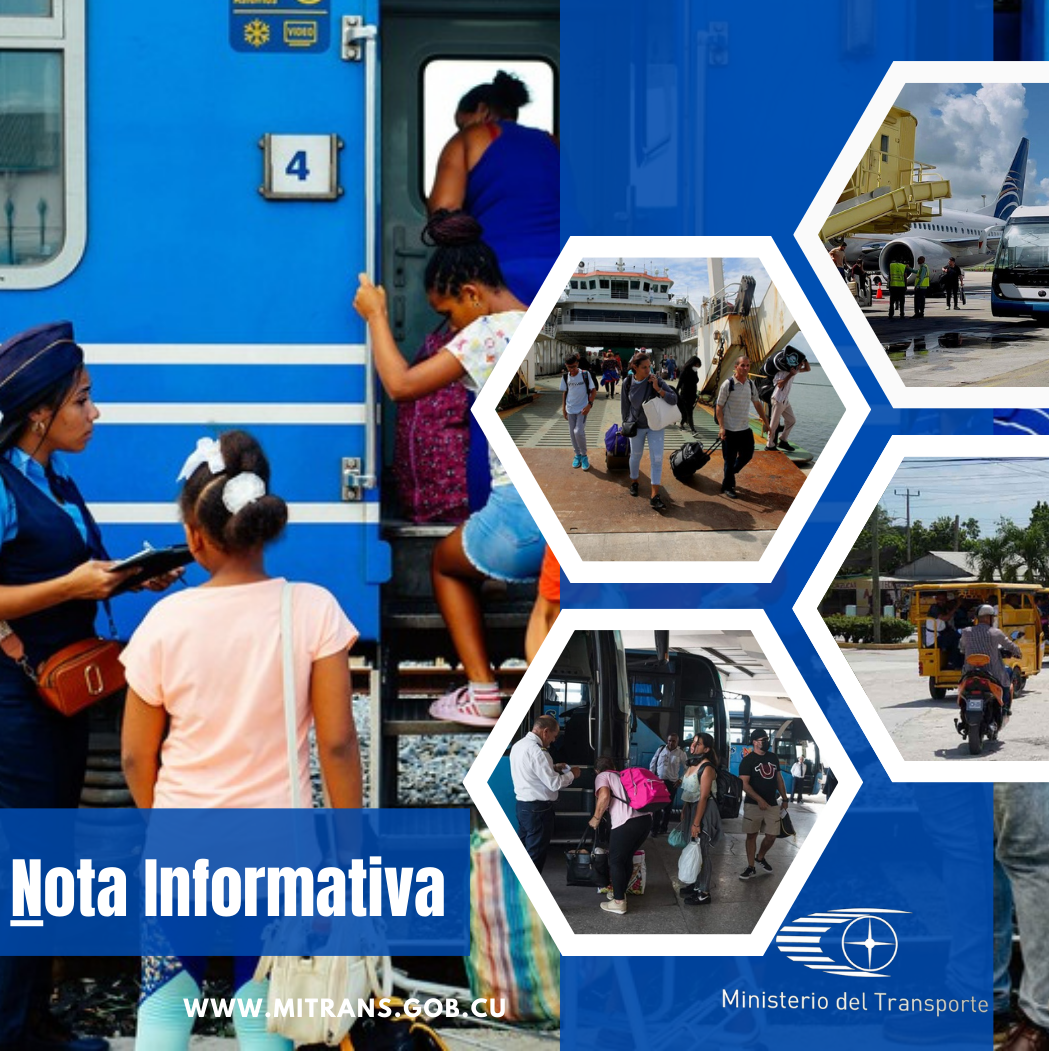 NOTA INFORMATIVA DEL MINISTERIO DE TRANSPORTE